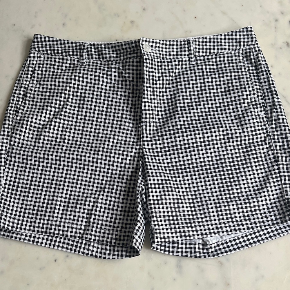 L.L. Bean Black and White Checkered Women's Shorts